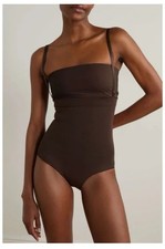 NWOT SKIMS Core Control Briefs With Straps High Waisted Cocoa Size XL