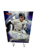 George Lombard Jr 2025 Bowmans Best Purple Refractor Auto /75 #B25-GL Yankees