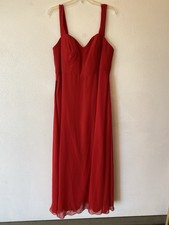 Azazie Maxi Dress NWT Size A20 Red Wedding Bridesmaid