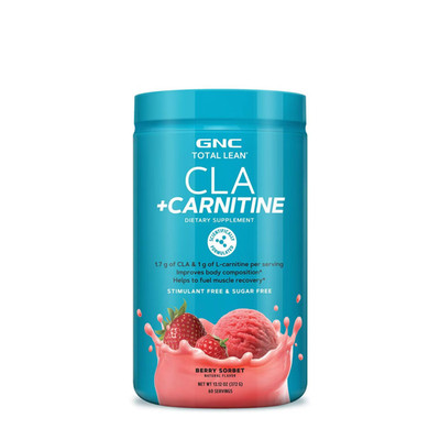 GNC Total LeanCLA + Carnitine-Berry Sorbet-13.12 oz. 60 Servings-FREE SHIPPING