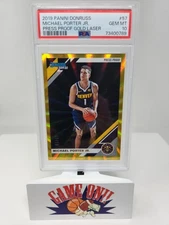 PSA 10 2019 Donruss #57 Michael Porter Jr. Press Proof Gold Laser #ed 10/10 sc