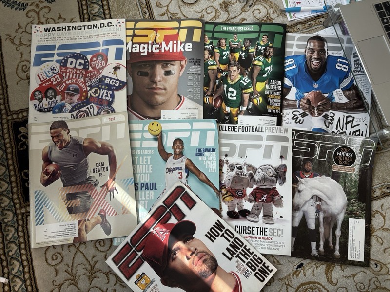 Nine ESPN Magazines 2012 Editions 