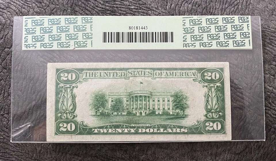 1928 $20 Minneapolis Federal Reserve Note Fr#2050-I PCGS 63 - Image 2 of 2