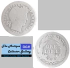 1898 O⌛US New Orleans Mint Silver Barber Dime🪙Antique🪙