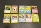 Pokemon 10 Card Lot Base Set Vintage Computer Search 71/102 Bulbasaur Haunter LP