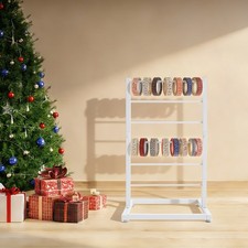 6-Tier Ribbon Storage Rack Adjustable Metal Spool Holder Craft Organizer