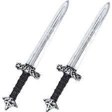 High Quality Plastic Knight Swords 2 Pack for Knights Cosplay and Games
