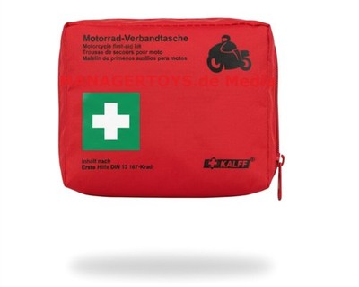 Pocket Motorrad Erste Hilfe Verbandtasche Bike Verband Set klein KALFF DIN Norm