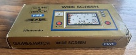Nintendo Game and Watch Fire Non Working As Is Box Instructions
