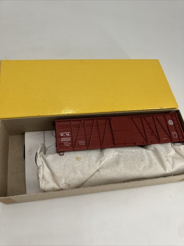 VINTAGE Accurail 4213 HO Western Maryland 40' OB extremos de acero vagón carretera #26541 | Zustand: New