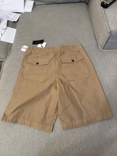Rag & Bone Ermine Cliffe Peached Cotton Field Shorts Khaki Tan Teenager 28 NWT - Picture 5 of 5