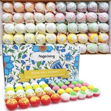 Bath Bombs Gift Set 50 Handmade Bulk Bath Bombs Kids Women Men Wonderful Fizz