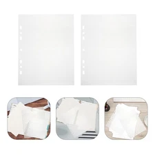 80 Sheets Loose-leaf Photo Album Clear Planner Cover A5 Pocket Card Sleeves