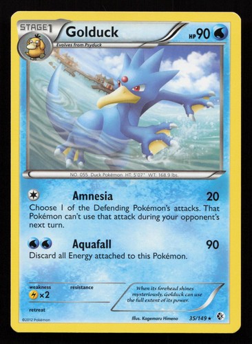 GOLDUCK 35/149 RARE BOUNDARIES CROSSED POKEMON NM/M