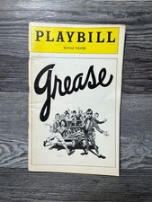 GREASE, ROYALE THEATRE, OCTOBER 1978, BROADWAY PLAYBILL