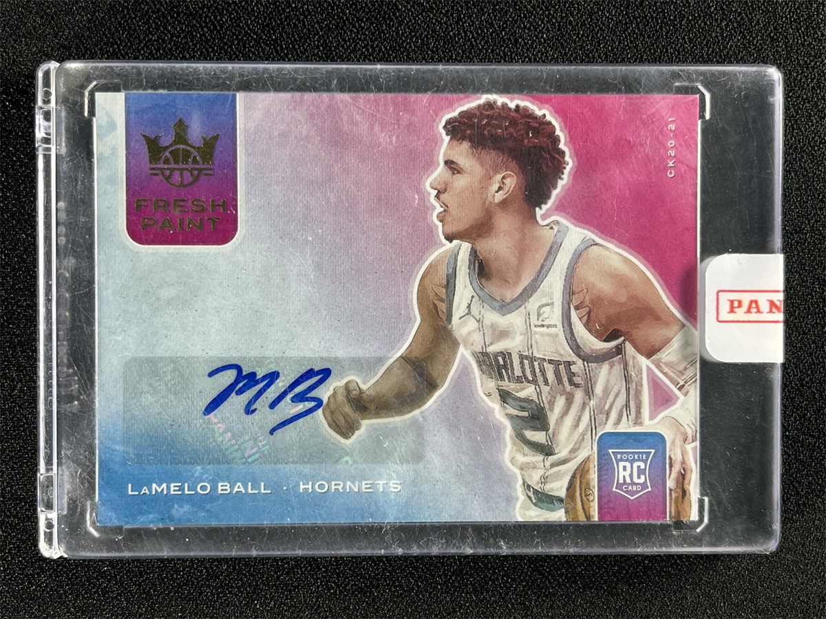2020-21 Panini Court Kings Lamelo Ball #FP-LMB Fresh Paint Rookie RC Auto /99
