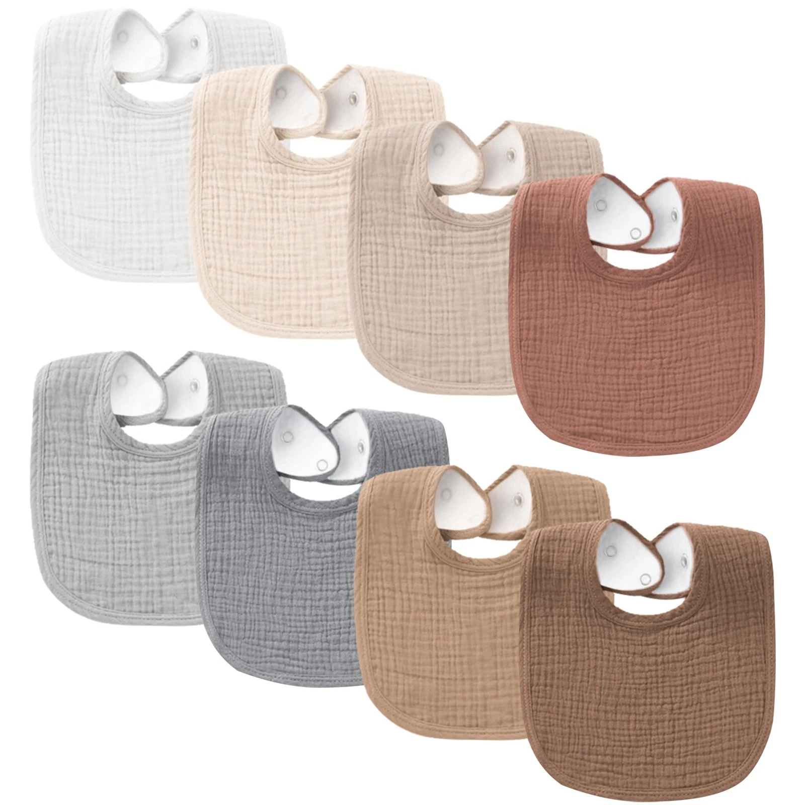 Konssy Muslin Baby Bibs 8 Pack Baby Bandana Drool Bibs Cotton for Unisex Boys
Opens in a new window 