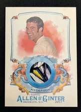 2017 Topps Allen & Ginter Tom Anderson MySpace Relic FSRA-TAN Multicolor