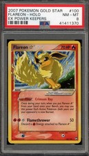 Pokemon Flareon Gold Star Holo EX Power Keepers 100/108 PSA 8