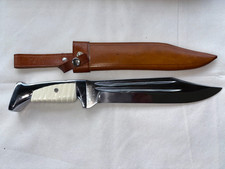 Vintage ERN Solingen Germany 9" Hunting Knife w/Sheath & Box