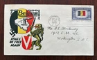 WWII PATRIOTIC COVER Staehle Belgium 1943 FDC
