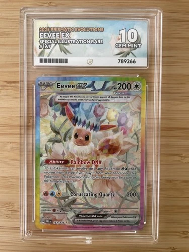 Pokémon TCG Prismatic Evolutions Card Eevee 167/131 SIR Ace 10 Perfect Subs!