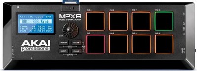 Akai Professional MPX8 Mobile SD Sample Pad Controller MIDI USB Trigger Pads NEU