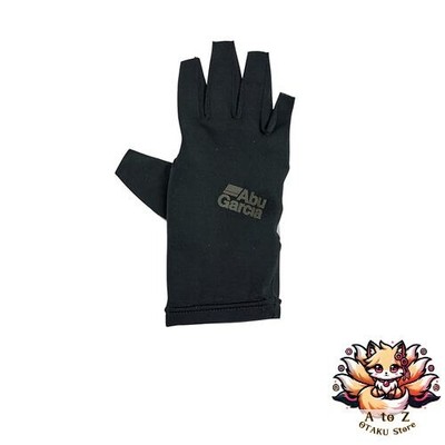 NEW AbuGarcia Sunblock Palmless Gloves Black Size M