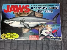 JAWS Singing Great White Shark Big Mouth Billy Bass Gemmy Motion Activated NIB