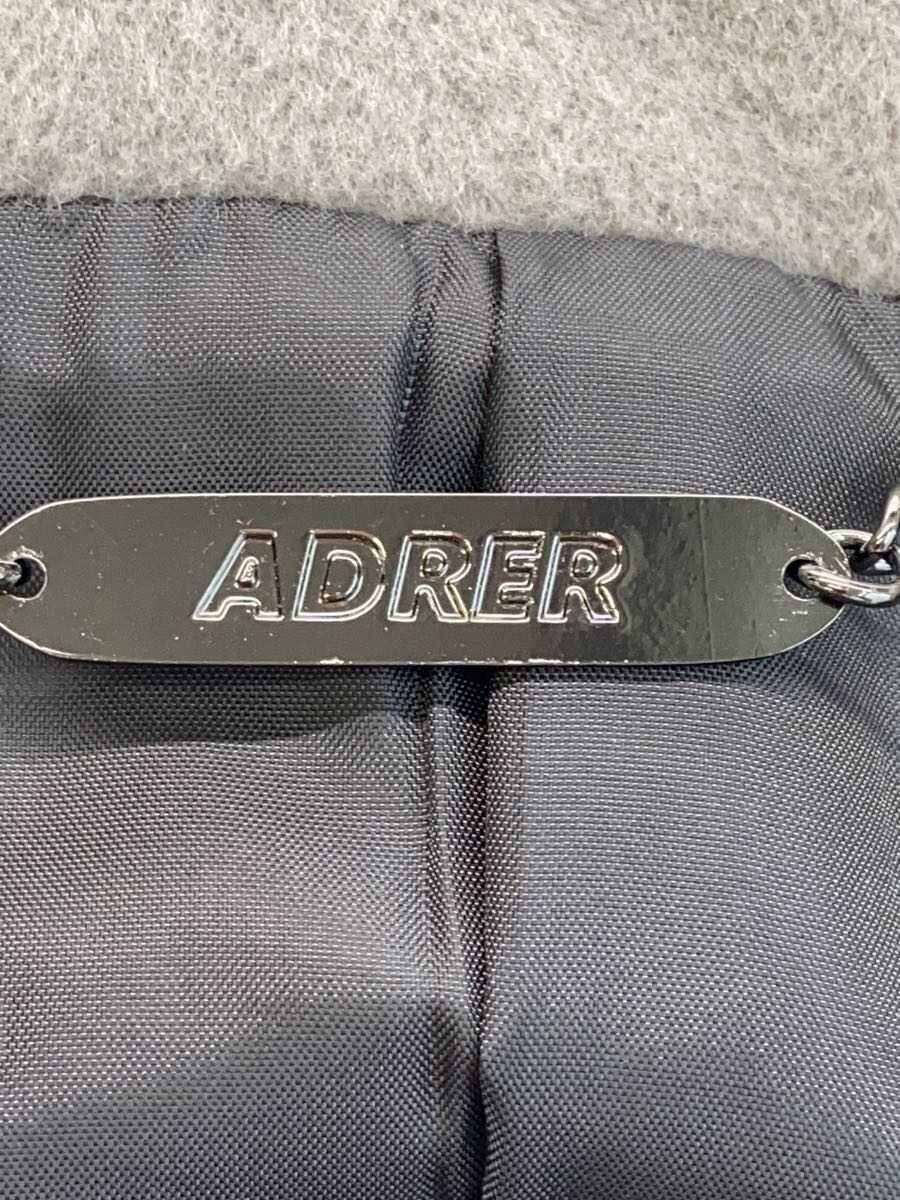 ADRER Pea Coat M Polyester Gray Solid Used - image 3