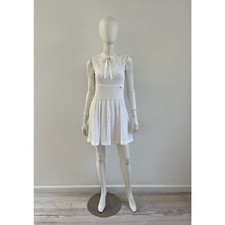 Vintage Chanel White Knit Dress with Slip— 34