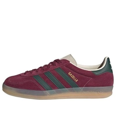Adidas Gazelle Indoor Red Gum Sneakers Lace Up Casual Shoes JH5403 Men's Sizes