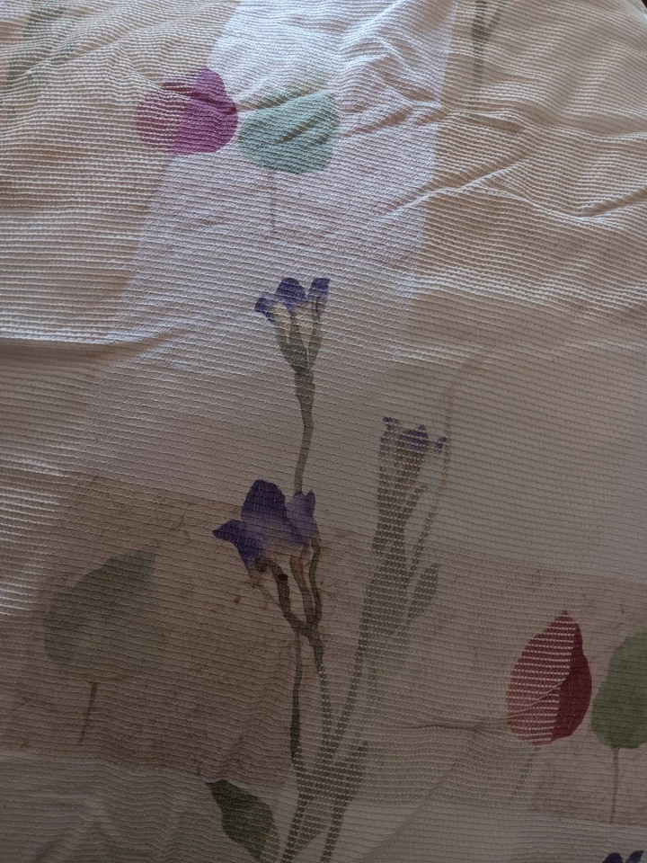 Edredom Croscill, 2 Std Shams Feito EUA Bronzeado Listra Larga Com Flores, Folhas - Imagem 2 de 4