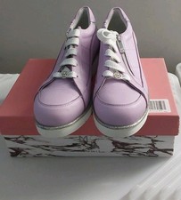 Moda In Pelle  Trainers In Lilac  Zipped Fastening Size UK 7 EU 40 QVC 