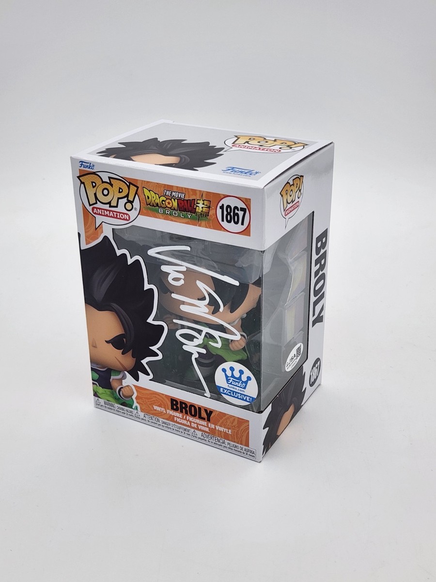 AUTO Funko POP! Dragonball Z The Movie Broly #1867 Signed Vic
