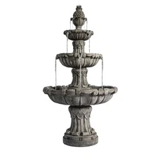 Xbrand ALLHC2438298CRE 58.3 3-Tier Outdoor Freestanding Water Fountain 
