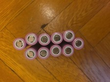 10 SAMSUNG Rechargeable Batteries, FLAT TOP 3.7V FLAT TOP 35E 3400 MAh