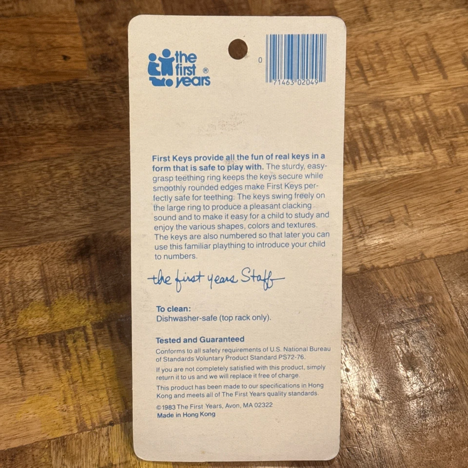 复古 The First Years First Keys/梳子和刷子套装泰迪熊/婴儿指甲夹 — 第 4/4 张图片