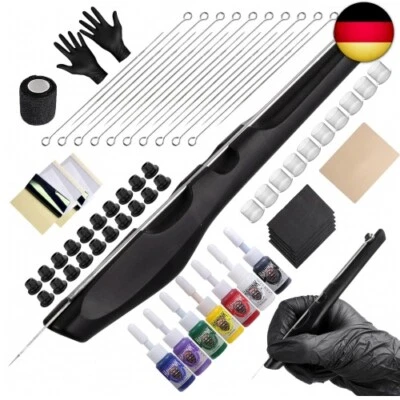 HAWINK Hand Poke a Stick Tattoo Kit DIY mit 7 Tinte 20 PCS Nadeln GK-HW803TN01-1