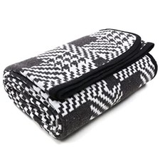 PuTian Merino Wool Blanket - 87" x 63" Thick Warm Soft Large Bed Throw - Grea...