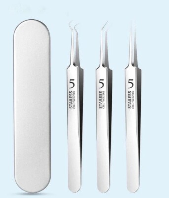 German Ultra-fine No.5 Cell Pimples Blackhead Clip Tweezers Special Needle Tools