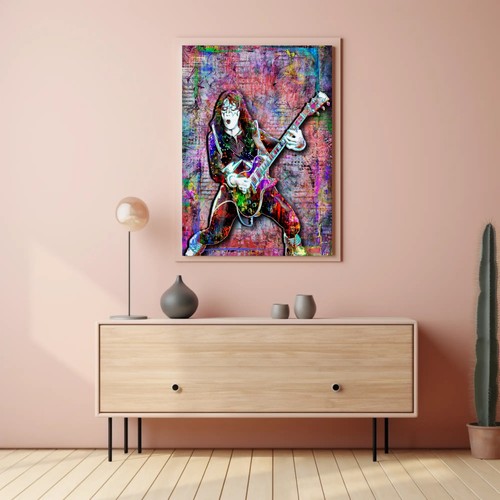 KISS ACE FREHLEY 18x24in Poster, KISS Guitarist Tribute Art Free Shipping US - Picture 8 of 10