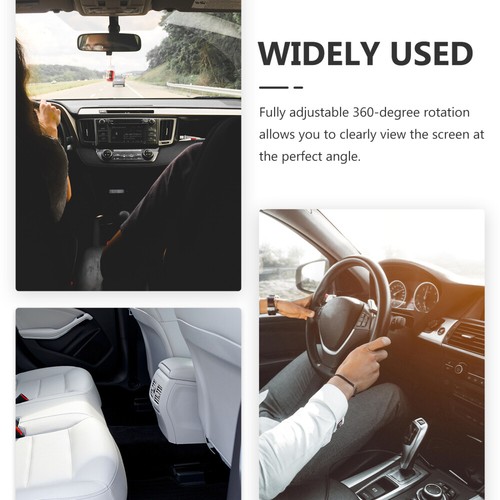Car Phone Holder Cell Navigation Bracket Stand Auto 360 Degree Rotation - Photo 7 sur 12