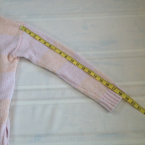 BLUSH & BLOOM Nylon Blend Lace "Peace" Logo Long Sleeve Pink Sweater Girls XL - Picture 5 of 8