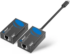 OREI HDMI Extender USB-C 4K 120Hz 80ft Via Ethernet CAT6/7 HDR UHD-EX120C-K