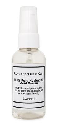 100% Pure HYALURONIC ACID SERUM Anti-Aging-Plumps Wrinkles-Intense Hydration-2oz