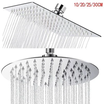 MARKENLOS Soffione doccia a pioggia soffione doccia soffione doccia bagno acciaio inox lucido