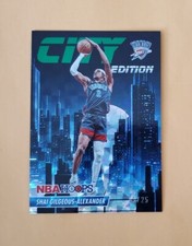 2023-24 NBA Hoops Hyper Green /25 Shai Gilgeous-Alexander #13 City Edition SSP 