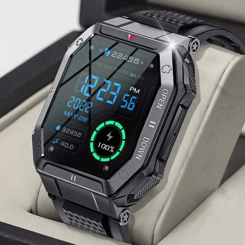 Luxus Smartwatch Herren mit Telefonfunktion 1,85'' IPS Display,für Android & iOS