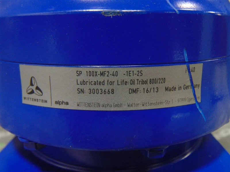 USED Wittenstein alpha SP 100X-MF2-40-1E1-2S Servo Motor Gearhead DMF: 16/13 - Image 4 of 4